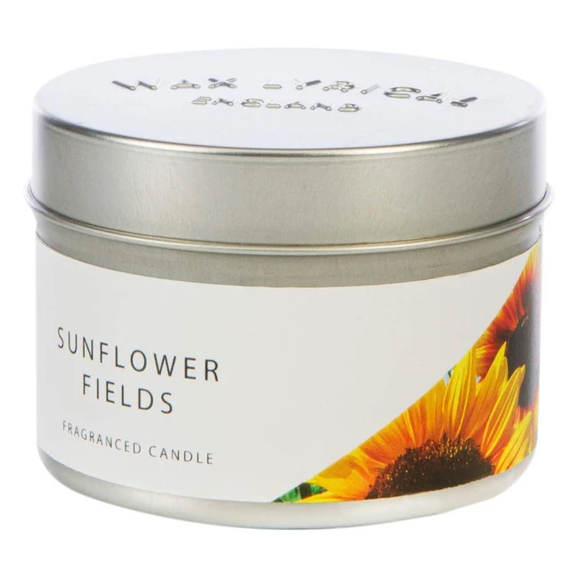 Sunflower Fragranced Candle Tin  Wax Lyrical  Ref WL-001  Floral Scent  20 
