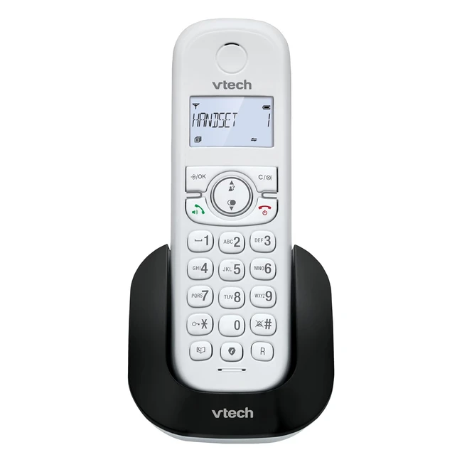 VTech CS1500 Dual-Charging DECT Cordless Phone | Caller ID | Call Block | Handsfree Speakerphone