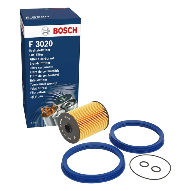 Filtro Benzina Bosch F3020 - Resistente a Calore Pressione e Liquidi - Alta Cap