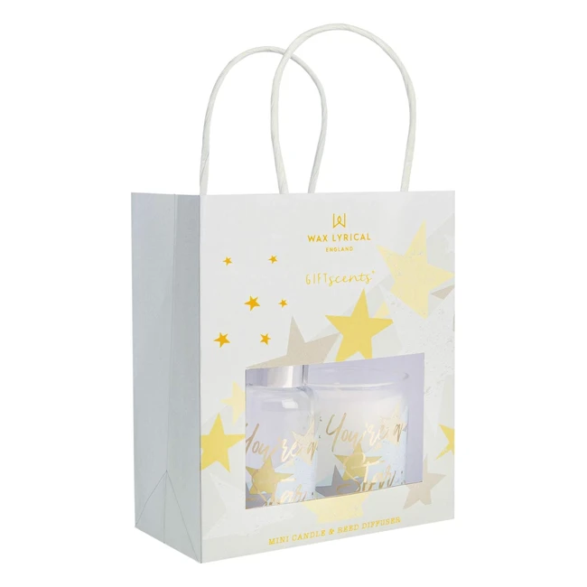 You're a Star Gift Bag - Wax Lyrical GS7204 Candle & Reed Diffuser - Green/Peach/White