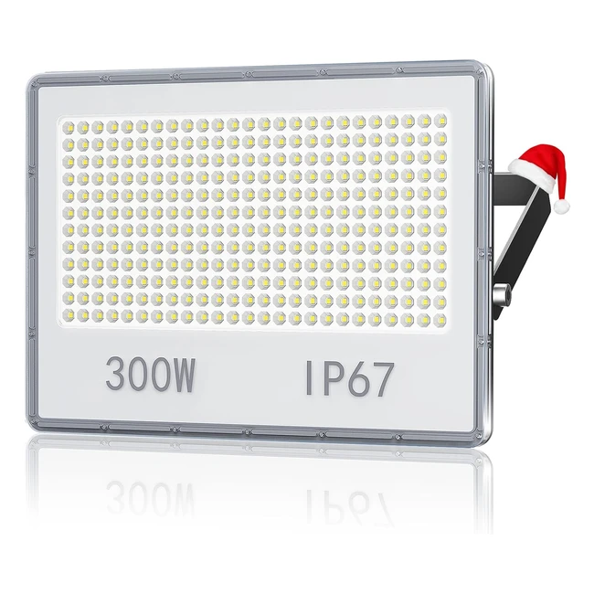 Projecteur LED Exterieur Puissant 300W 30000LM IP67 Etanche 7000K