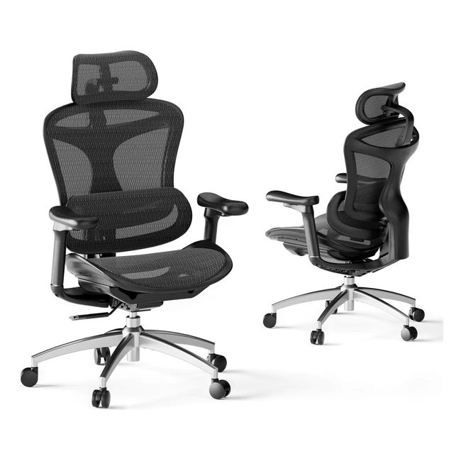 Sihoo Doro C300 Ergonomic Office Chair  Ultra Soft 3D Armrests  Dynamic Lumbar