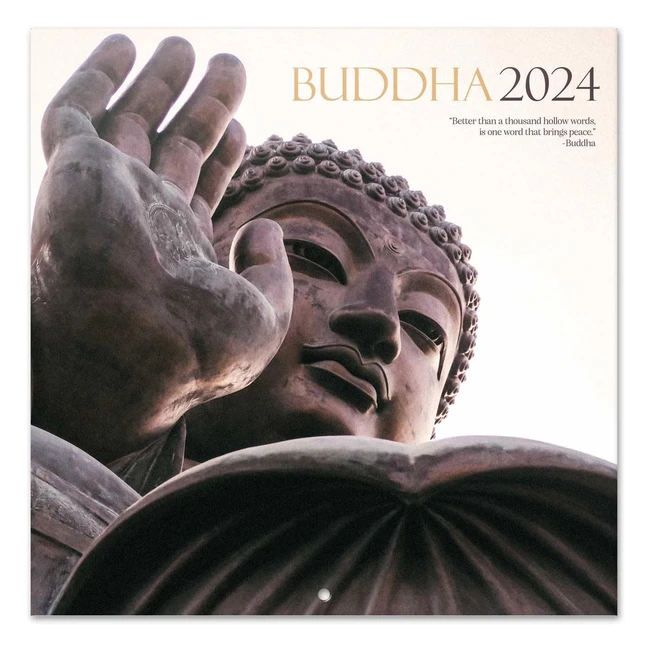 Calendario Buddha 2024 da Muro 12 Mesi + 4 Omaggio 30x30cm FSC