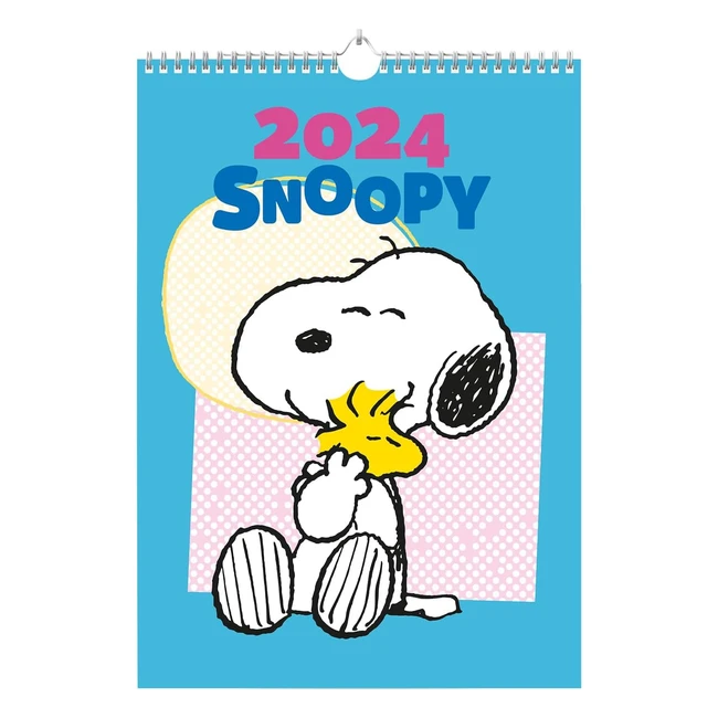 Calendario Snoopy 2024 A3 297x42cm - Planner da Parete 12 Mesi