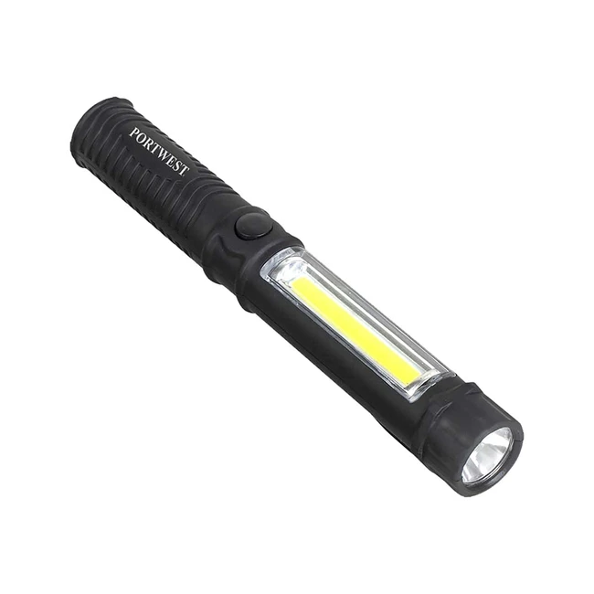 Portwest Inspection Flashlight PA65BKR - Black One Size AAA x 3 Batteries