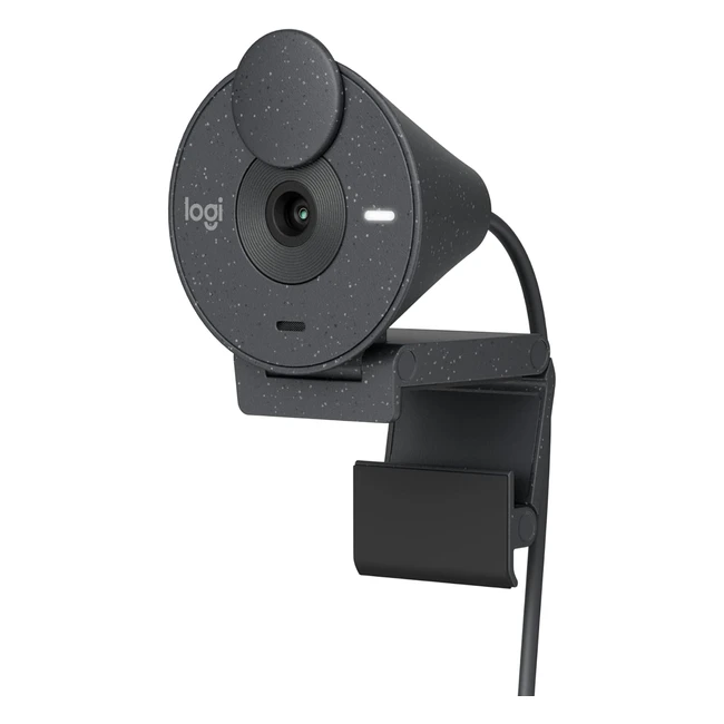 Logitech Brio 300 Full HD Webcam con Obturador de Privacidad y Micrfono con Re