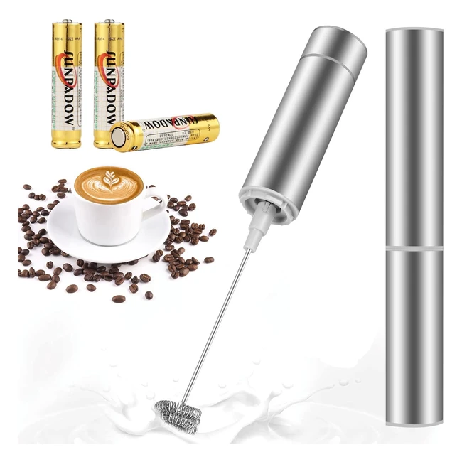 Mosuo Milk Frother Handheld Electric 19000rpm Mini Drink Mixer - Latte Cappuccino Hot Chocolate