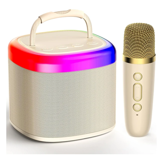 JYX Karaoke Machine per Bambini e Adulti - Mini Impianto Karaoke con Microfoni A