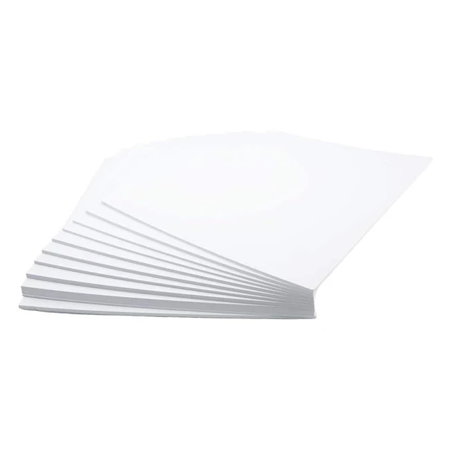 Carte A3 300 gm Blanc - Pack de 50 Feuilles - Haute Qualité