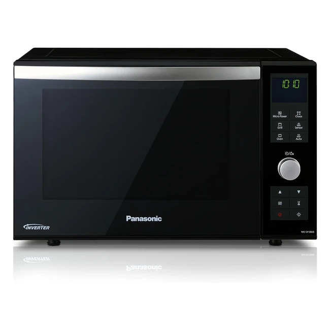 Panasonic NNDF386BBPQ 3in1 Microwave Oven 1000W 23L Black - Flatbed Technology 