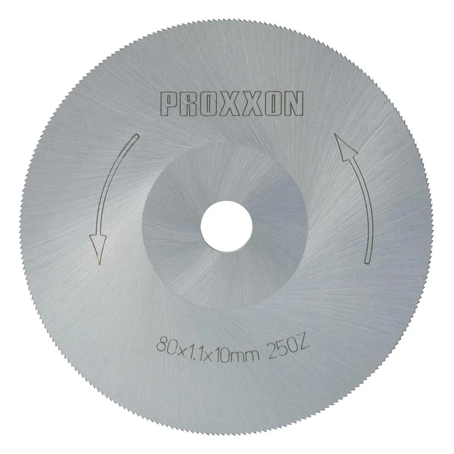Proxxon 2228730 Disco Taglio Grosso HSS 80x11x10mm Nero - Alta Qualità