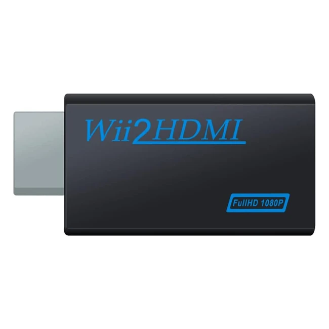 Adaptateur Wii HDMI Full HD 1080p720p - Audio 35mm - Nintendo Wii - Jeux Wii - Connecteur Wii