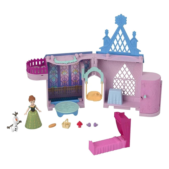 Disney Frozen Annas Schloss in Arendelle Puppenhaus mit Schaukel Ballsaal Geheim