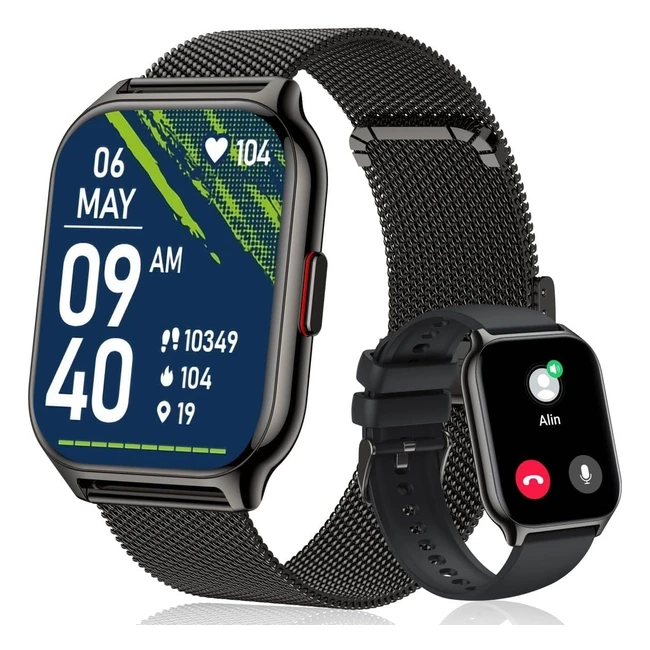 Zoskvee Smart Watch 201 Fitness Tracker IP68 Waterproof Smartwatch for Android iOS