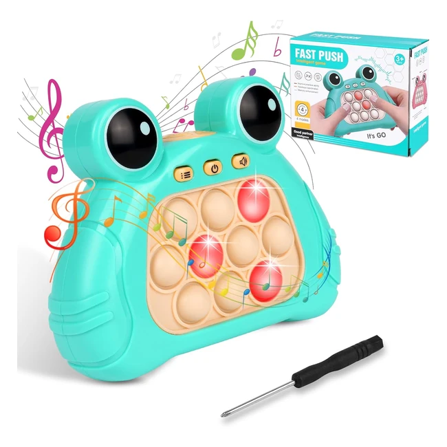 Consola de Juegos Burbujas de Empuje Rápido | Juguetes Sensoriales para Niños | Pop Push It Fidget Toy | Descompresión Puzzle Pop It | Innovadora Máquina de Juego