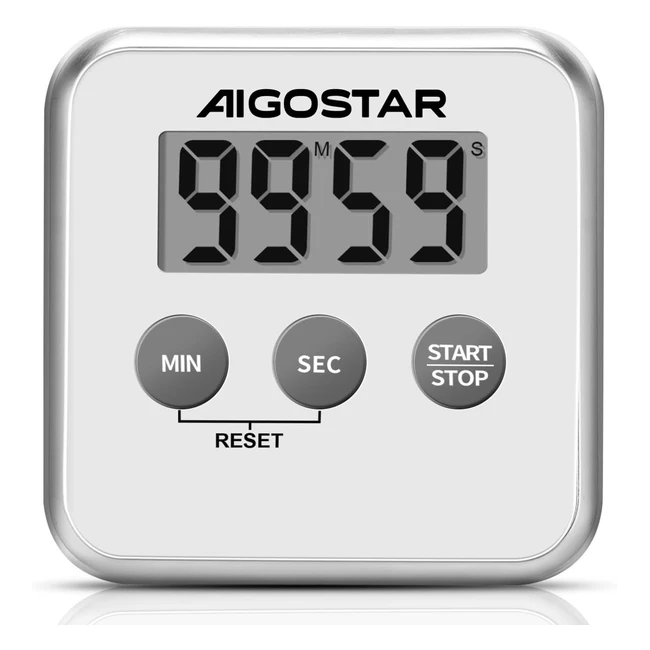 Timer digitale Aigostar con display LCD supporto magnetico e 3 in 1 - 99 minuti