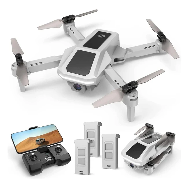 Holy Stone RC Drone 1080p Kamera für Anfänger Mini Faltbarer Quadcopter FPV 3 Batterien Lange Flugzeit