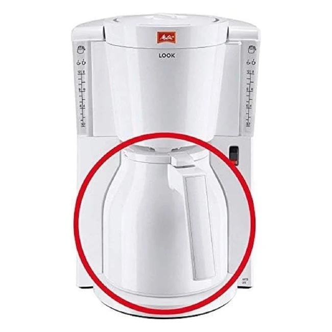 Verseuse isotherme Melitta Look IV Therm Blanc 1L - Conservation optimale caf