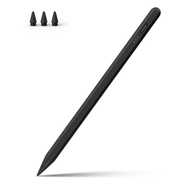 Meko Stylus Pens for iPad - Fast Charging, Palm Rejection, Tilt Sensitivity - Compatible with iPad Air, iPad Mini, iPad Pro - Black