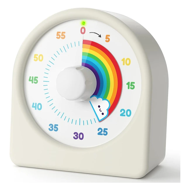 Liorque Visueller Timer 60 Minuten Countdown Timer für Kinder und Erwachsene