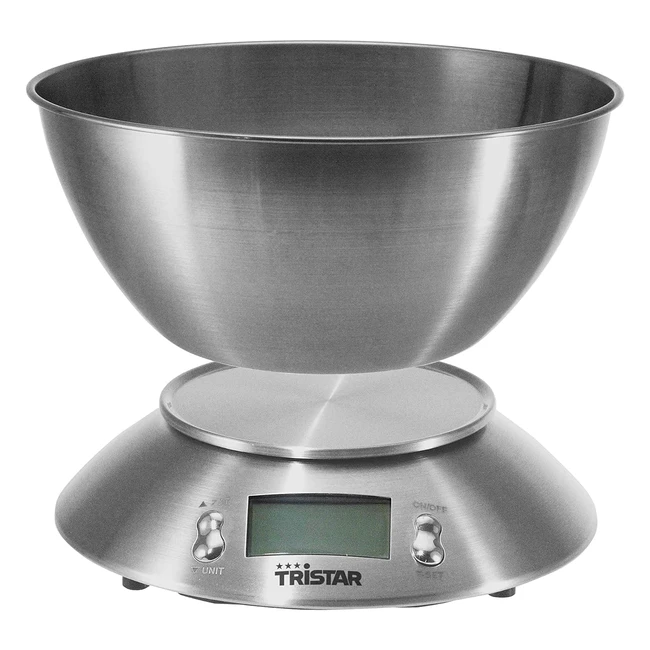 Balanza de Cocina Tristar KW2436 - Recipiente de Medición 5kg - Precisión y Facilidad de Uso