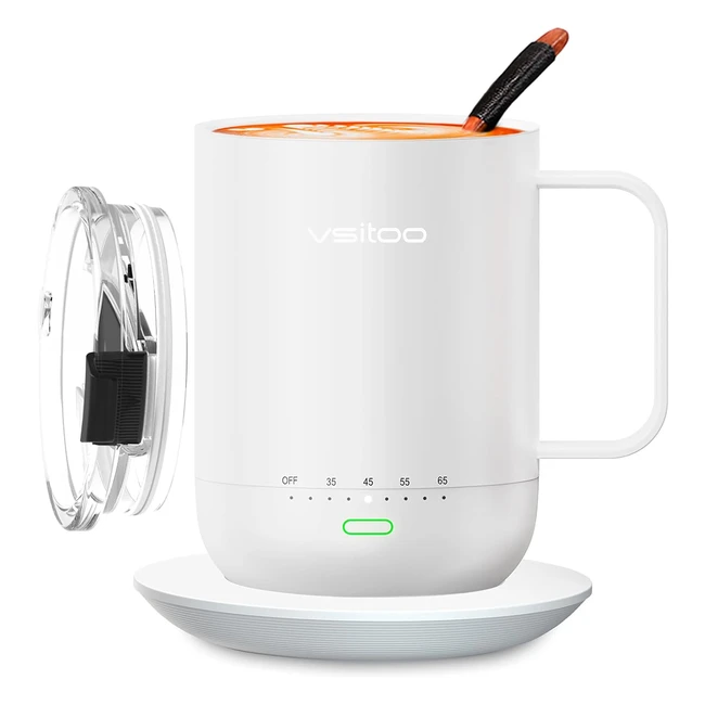 Tazza da caffè VSITOO con controllo intelligente della temperatura S3 Pro 14 oz - Ricaricabile e alimentata a batteria