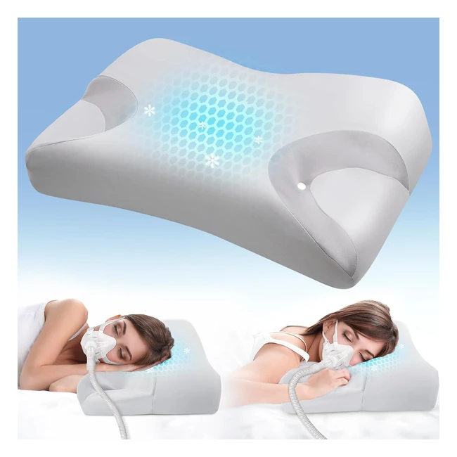 Hydomi CPAP Memory Foam Pillow for Side Sleeper Upgrade Pillowcase Sleep Apnea P