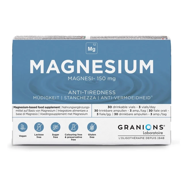 Magnesio 150 mg - Energia e Benessere - Laboratoire des Granions