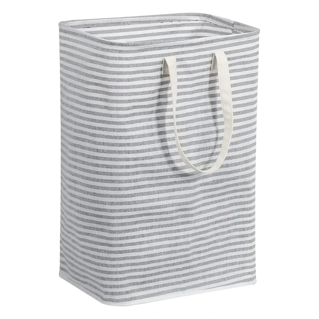 75L Freestanding Laundry Hamper - Lifewit Grey Foldable Basket (Ref: LW-001) - Extended Handles, Spacious Capacity