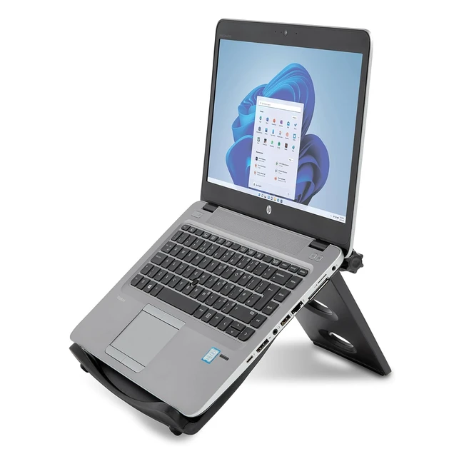 Kensington Easy Riser Portable Laptop Cooling Stand 1217 Grey 60112 Ergonomic SmartFit System