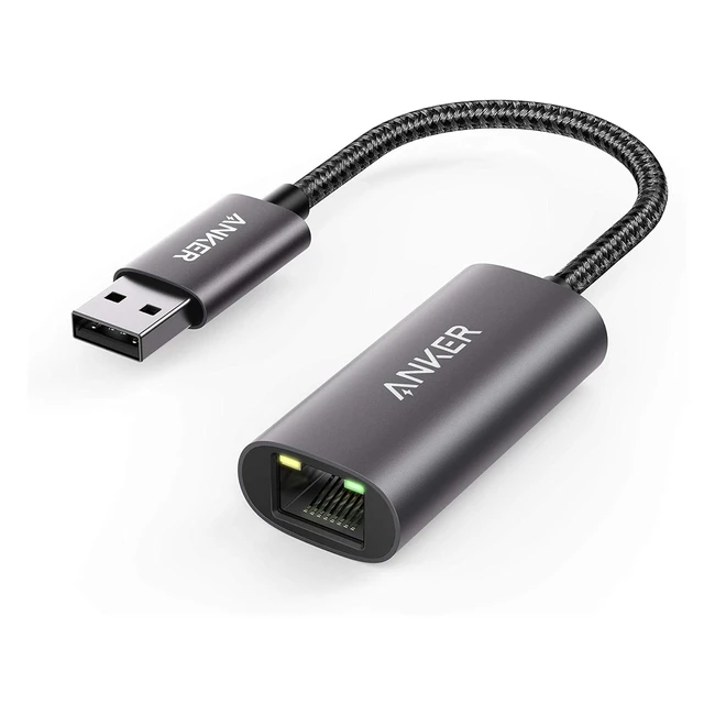 Anker PowerExpand USB 3.0 Gigabit Ethernet Adapter kompatibel mit MacBook Pro 2015 MacBook Air 2017