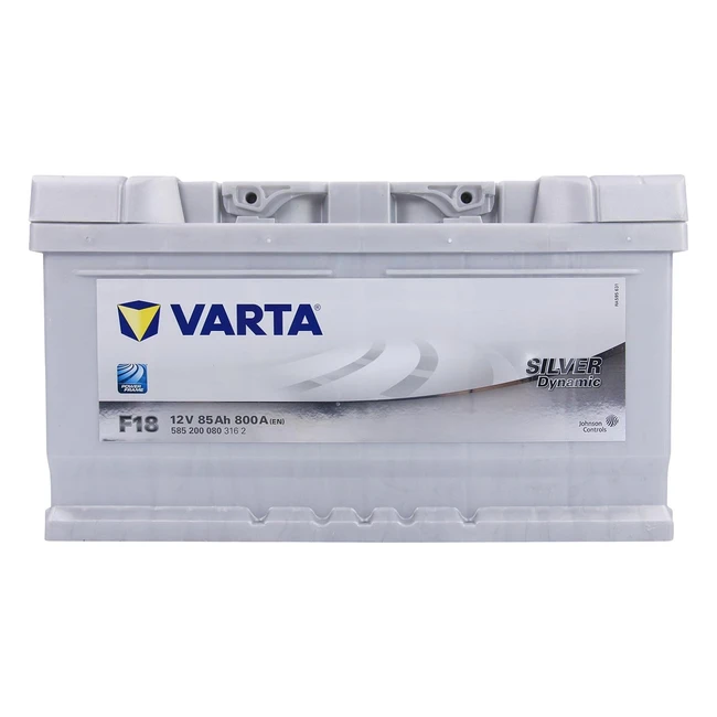 Batterie Varta Silver Dynamic F18 Voitures 12V 85Ah 800A - Haute Performance