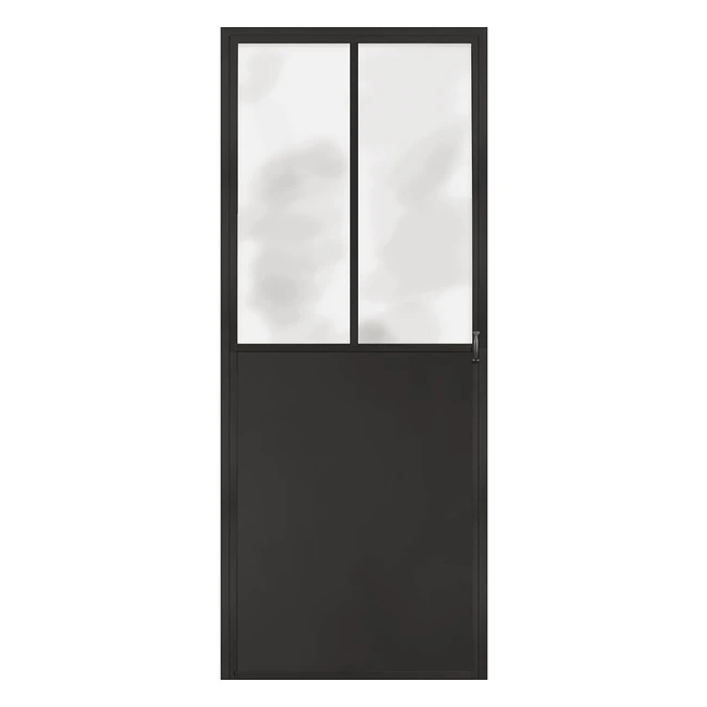 Trompe l'oeil adhésif porte d'atelier - Grand format 204 x 83 cm - Design adaptable - Fabrication française