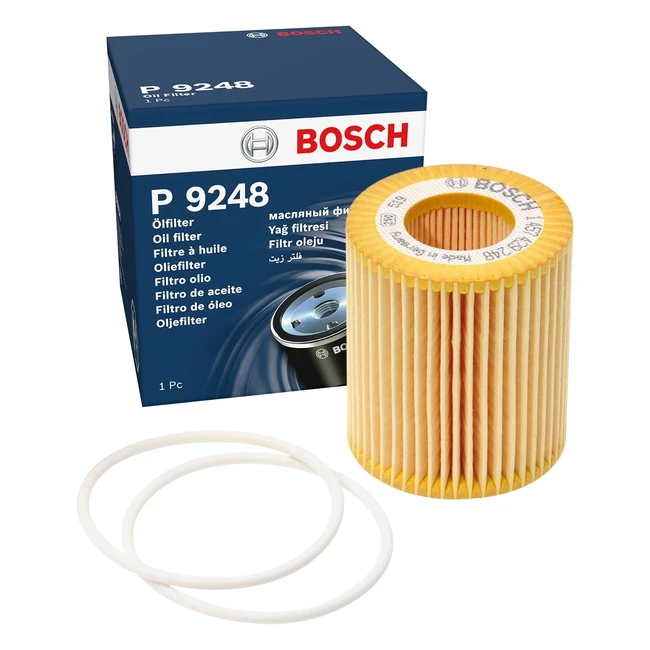 Filtre  huile Bosch P9248 - Rsiste  la chaleur pression et liquides agres