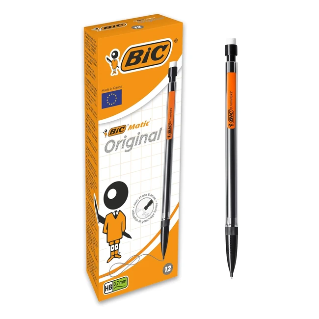 BIC Matic Classic HB mechanischer Bleistift mit Radiergummi 0,7 mm