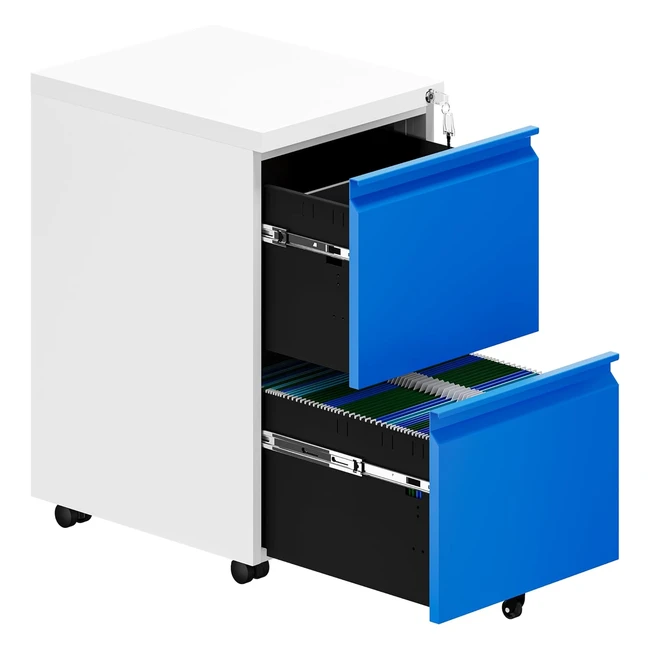Yitahome 2-Drawer Lockable Filing Cabinet  Premium Steel  LetterLegalA4 Size