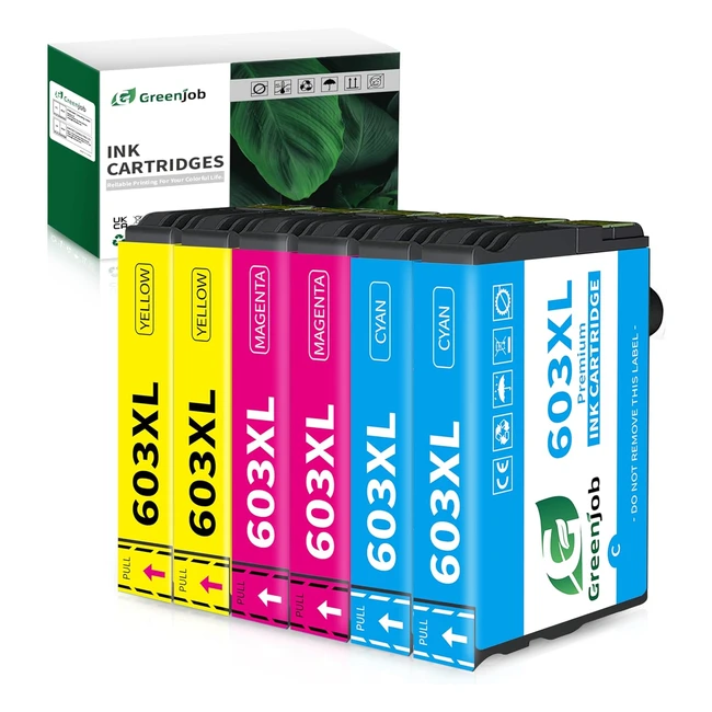 Greenjob 603XL Druckerpatronen fr Epson 603 Tintenpatronen kompatibel mit Epso