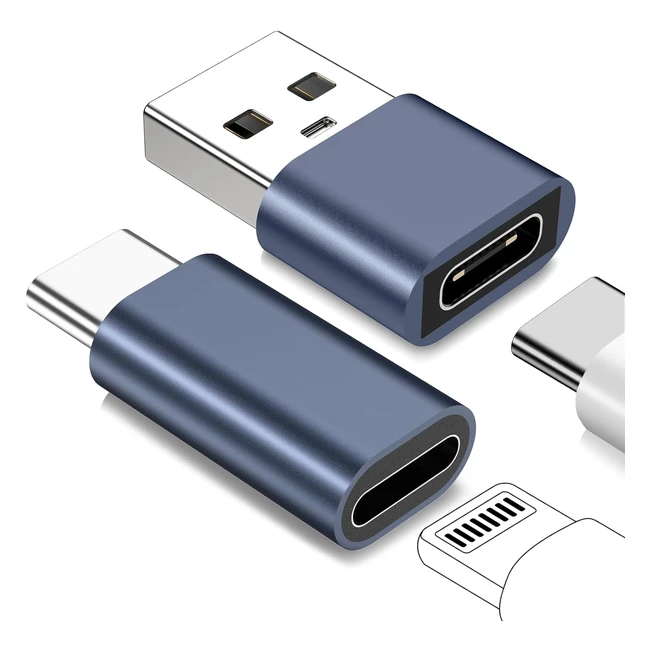 Adattatore da Lighting a USB C per iPhone 15 - Adattatore USB C a USB per iPhone