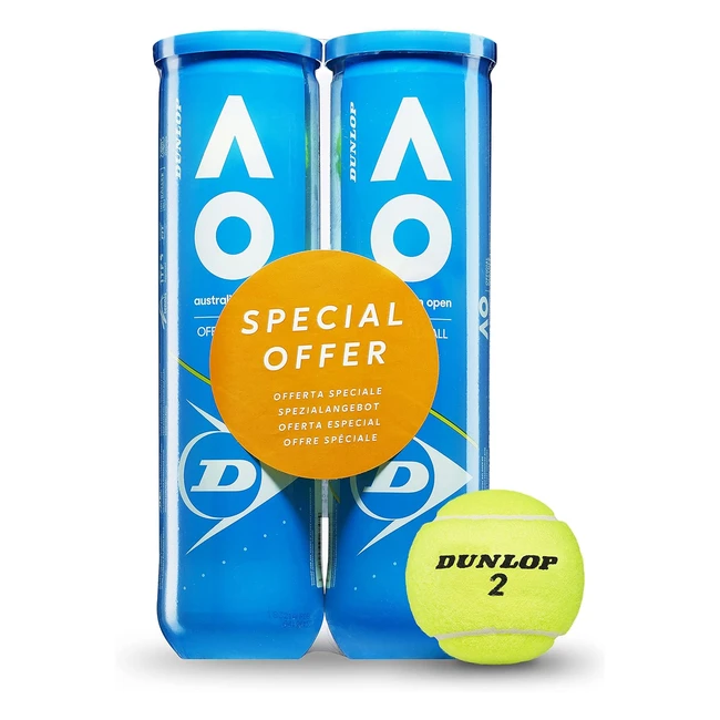 Palla da tennis Dunlop AO per terra battuta, erba e campi indoor - Alta qualità