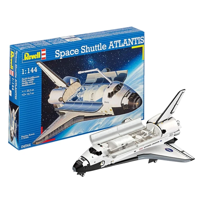 Kit Modelo Revell Space Shuttle Atlantis NASA Escala 1:144 4544 04544 - Astronauta y Puertas de Carga