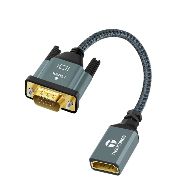 Adaptateur HDMI vers VGA 03m - Support 720p/1080p - PC, ordinateur portable, moniteur, projecteur