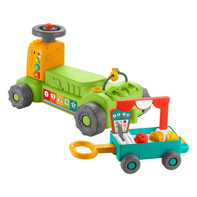 FisherPrice HRG12 Toy Multicolor Small - Ride-On Toy Tractor & Market Playset