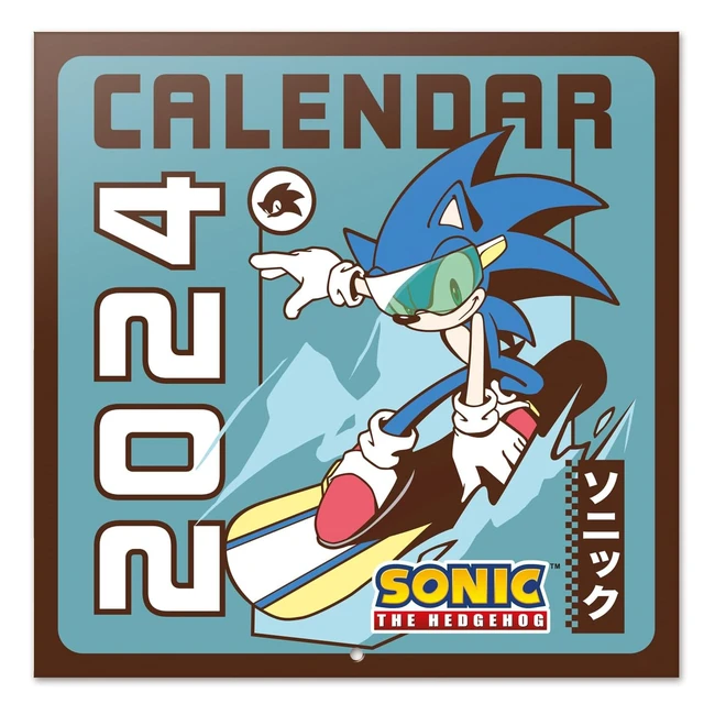 Calendario Sonic 2024 da muro 30x30cm - Gamer Gift - FSC