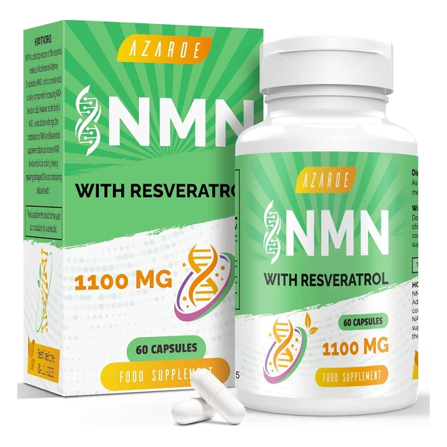 Ultra Purezza NMN Transresveratrolo 1100 mg Capsula con Pepe Nero 50 mg - Formul