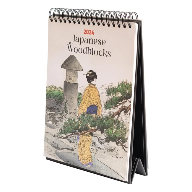 Calendario 2024 Kokonote Japanese Woodblocks - Mesa - Base Resistente
