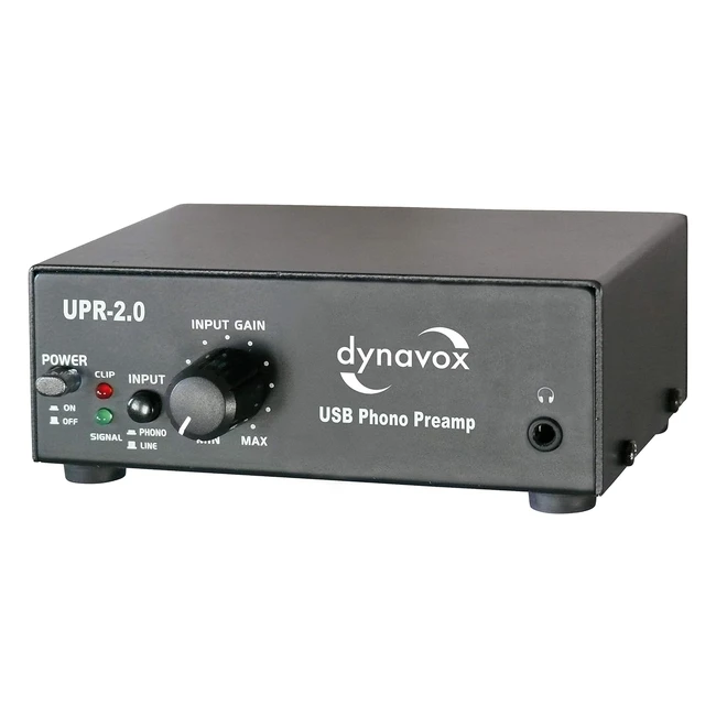 Préamplificateur phono Dynavox UPR20 Noir - Import Allemagne - USB