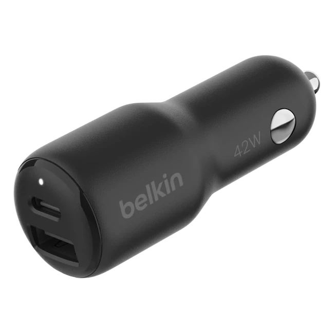 Cargador Belkin BoostCharge 42W para Coche con Puerto USB-C PPS de Carga Rpida