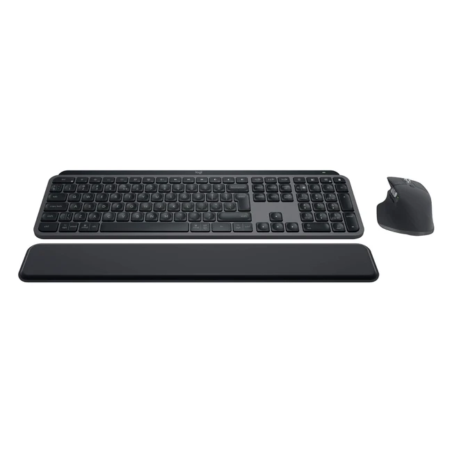 Logitech MX Keys S Combo Tastiera e Mouse Wireless Illuminazione Personalizzabil