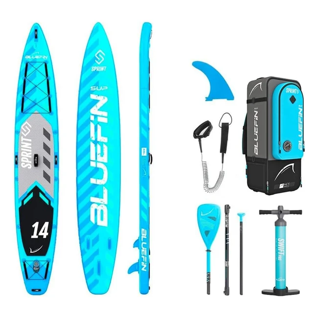 Kit paddle board SUP 14 Sprint Carbon Bluefin - Rsiste jusqu 28psi