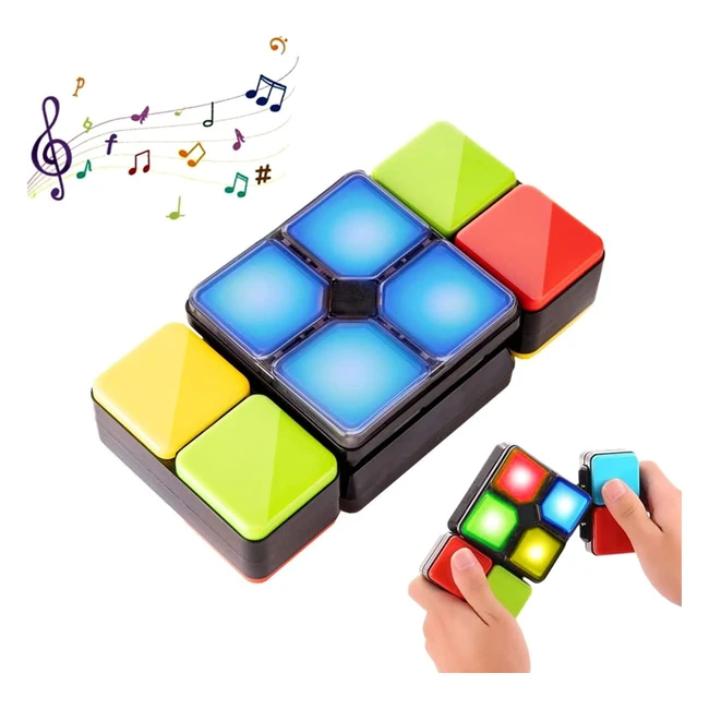 Cubo Magico Elettronico con Luci e Musica - Giocattoli Educativi per Ragazzi Ado